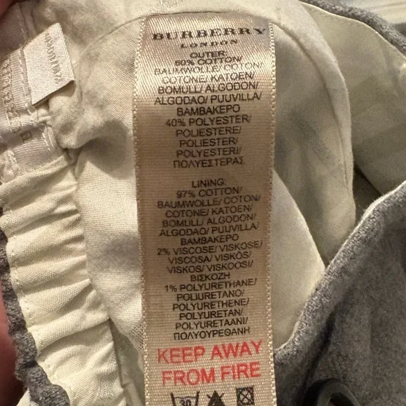 Burberry Toddler Pants with Belt Detail